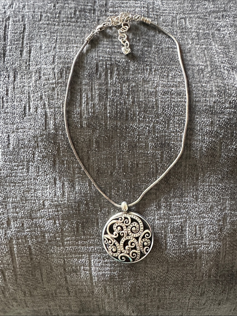 Brighton Anahita Silver Crystal Pendant Necklace